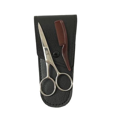 FOYTOKI Stylish Stainless Steel Men Eyebrow Beard Scissors Set Precision Trimming Shears Hair Cutting Tools for Barbers Home Use