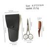 FOYTOKI Stylish Stainless Steel Men Eyebrow Beard Scissors Set Precision Trimming Shears Hair Cutting Tools for Barbers Home Use view 2