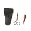 FOYTOKI Stylish Stainless Steel Men Eyebrow Beard Scissors Set Precision Trimming Shears Hair Cutting Tools for Barbers Home Use view 3