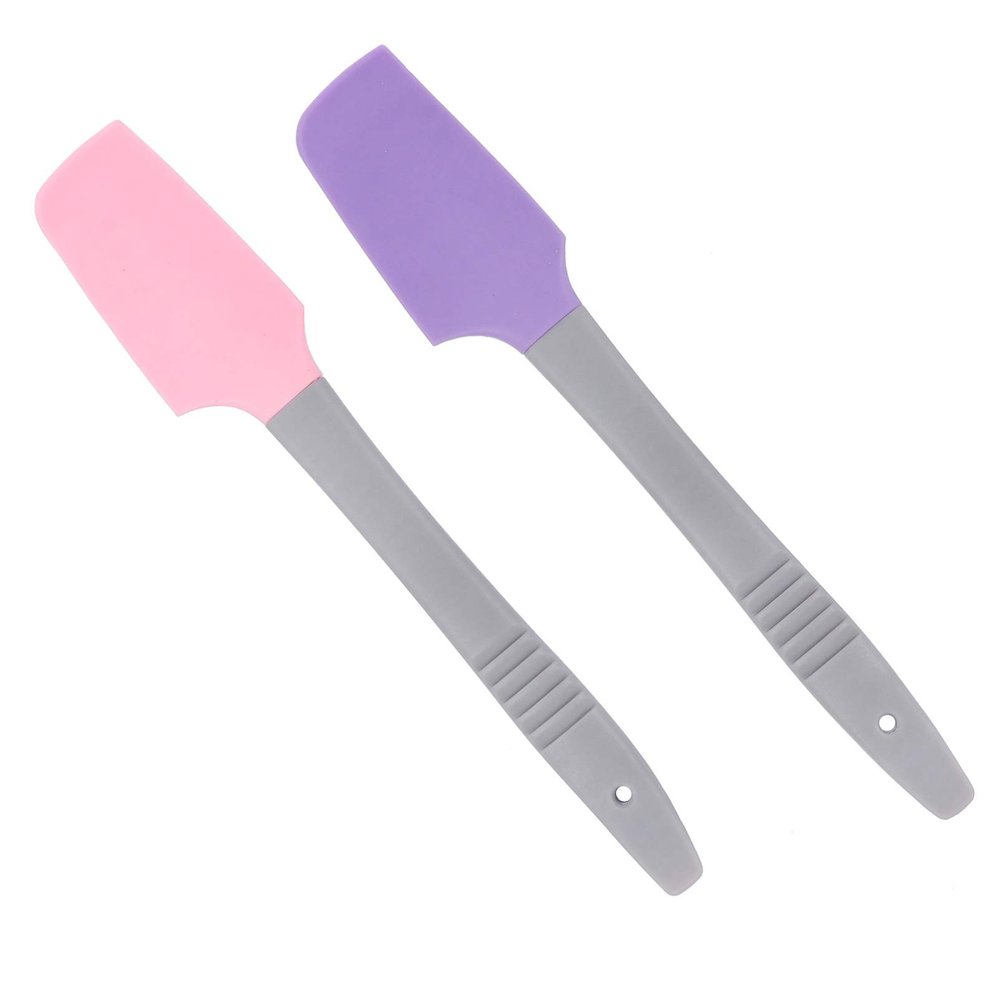 HONMEET 2pcs Silicone Waxing Spatulas for Hair Removal Non-stick Applicator Tools for Eyebrow Foot Waxing