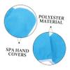 HAPINARY Paraffin Wax Hand Covers Thick and Mitts for Moisturizing Treatments Beauty Salons and Home Use Comfortable and Lightweight Design Stylish Blue with White Trim view 3