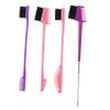 BELLIFFY 4pcs Dual-head Eyebrow and Eyelash Grooming Brush Compact Makeup Tool for Eyebrow Styling and Eyelash Separation Travel-friendly Design Her view 1