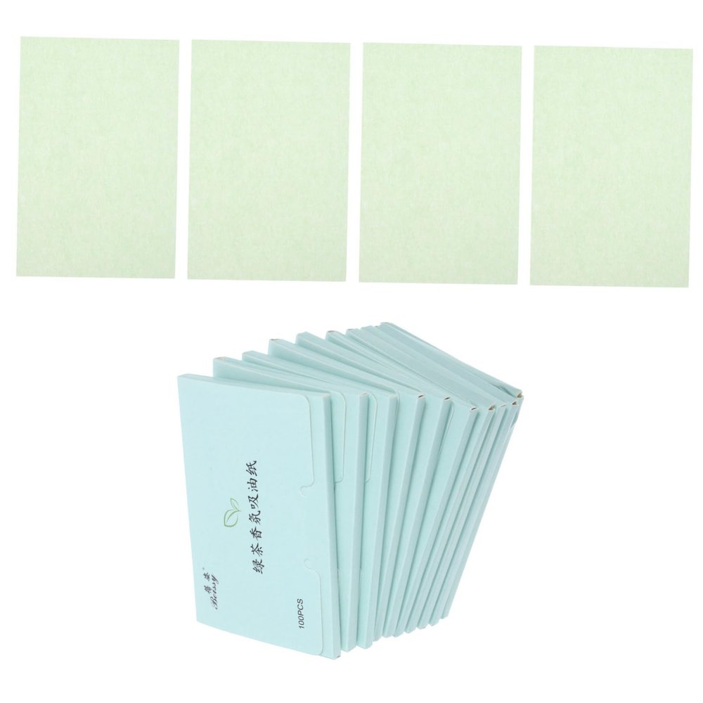 SOESFOUFU 1000pcs Facial Oil Absorbing Sheets Portable Oil Blotting Paper for Oily Skin Thin Absorbent