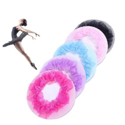 OHPHCALL 5pcs Blue Invisible Hair Nets for Women Lightweight and Breathable Bun Cover Accessories for Ballet and Elegant Hairstyles