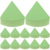 VINTORKY 12pcs Soft Fan-shaped Makeup Sponge Applicators for Foundation and Powder Non- Flexible Bouncy Beauty Blending Sponges for Complexion and Easy Contouring view 1