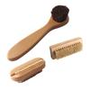 BCOATH 3pcs Wooden Nail Brush Natural Pig Bristles for Deep Cleaning Hands Feet Nails Includes and Handle Styles Hand Cleaning Tools for Home Use view 1