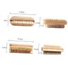 BCOATH 3pcs Wooden Nail Brush Natural Pig Bristles for Deep Cleaning Hands Feet Nails Includes and Handle Styles Hand Cleaning Tools for Home Use view 2