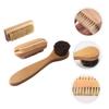 BCOATH 3pcs Wooden Nail Brush Natural Pig Bristles for Deep Cleaning Hands Feet Nails Includes and Handle Styles Hand Cleaning Tools for Home Use view 3