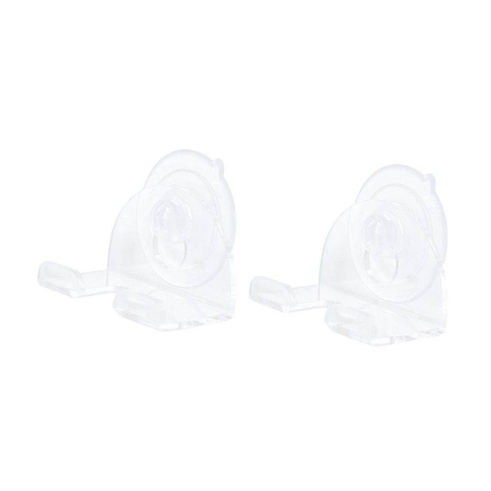 WHAMVOX 2pcs Strong Suction Cup Razor Holder for Men Easy Install Shaver Hanger Transparent Design for Clean Tidy Bathroom Storage