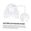 WHAMVOX 2pcs Strong Suction Cup Razor Holder for Men Easy Install Shaver Hanger Transparent Design for Clean Tidy Bathroom Storage view 3