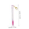 MUSISALY 4pcs Portable Eyelash Brush Key Chain Reusable Makeup Applicator for Mascara and Eyelash Extensions Decorative view 2