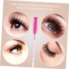 MUSISALY 4pcs Portable Eyelash Brush Key Chain Reusable Makeup Applicator for Mascara and Eyelash Extensions Decorative view 3