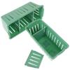 AUTSUPPL 2pcs European Style Divided Cosmetics Organizer Hollow Makeup Storage Container for Women Makeup Box for Home Shop Dorm Use Green view 1