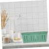AUTSUPPL 2pcs European Style Divided Cosmetics Organizer Hollow Makeup Storage Container for Women Makeup Box for Home Shop Dorm Use Green view 2