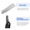 WOONEKY Straight Manual Shaving Razor for Men Professional Barber Tool for Beard and Hair Grooming for Minimal Skin Irritation for Travel and Salon Use view 3