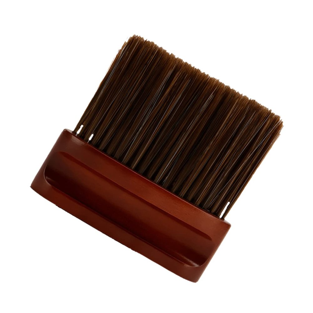 FOYTOKI Solid Wood Neck Brush Bristle Hair Brush for Scalp Massaging for Barbershop