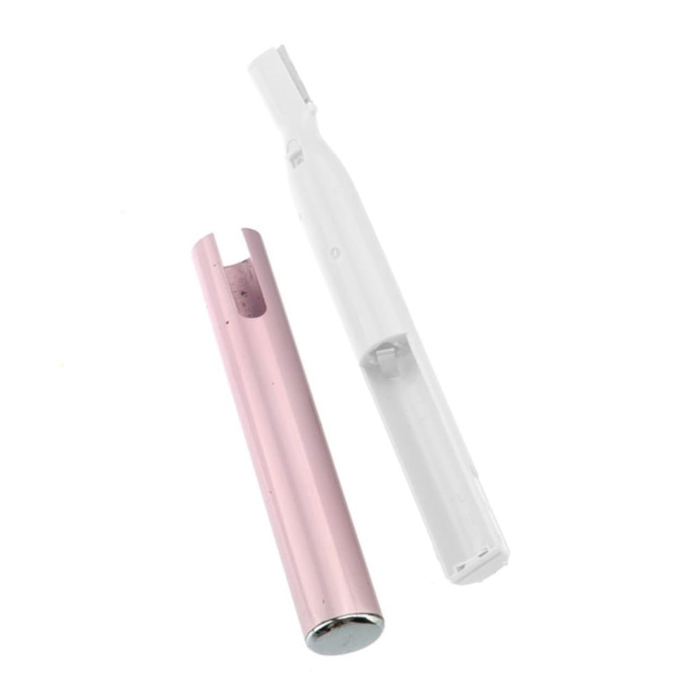HONMEET Pen-Shaped Eyebrow Trimmer for Women Micro-Trim Facial Hair Remover Precision Blade Lightweight and Portable Cosmetic Tool Pink for Eyebrows and Facial Care