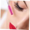 BELLIFFY 4pcs Portable Eyelash Brush Tubes with Keychain Long Mascara Wands for Eyelashes and Eyebrows Sparkling Rhinestone Design for Makeup Artists and Everyday Use view 3
