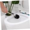 Anneome 6pcs Plastic Toilet Brush Head Replacement for Drill Bathroom Cleaning Tool Easy Attach Brush Refill Head view 3
