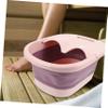 BCOATH 1pc Travel Foot Soak Basin Collapsible Foot Bath Bucket Sturdy Material Heat Retention view 4