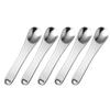 BUTIFULSIC 5pcs Cosmetic Beauty Scoops Face Cream Applicators Eye Cream Spoons Silver Makeup Spatula Set for Even Skincare Application Sampling Portable Lightweight for Travel view 1