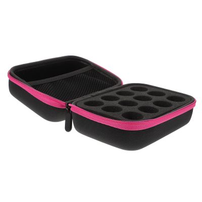 AUTSUPPL Travel Storage Pouch for Essential Oils Portable Organizer for Outdoor Use Durable Oxford Stylish Pink Color for Essential Oil Lovers