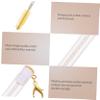 BELLIFFY 4Pcs Eyelash Brush Keychain Mascara Brushes with Lash Brow Comb for Makeup Enthusiasts Portable and Lightweight for Travel for Daily Use and Makeup Artists view 4