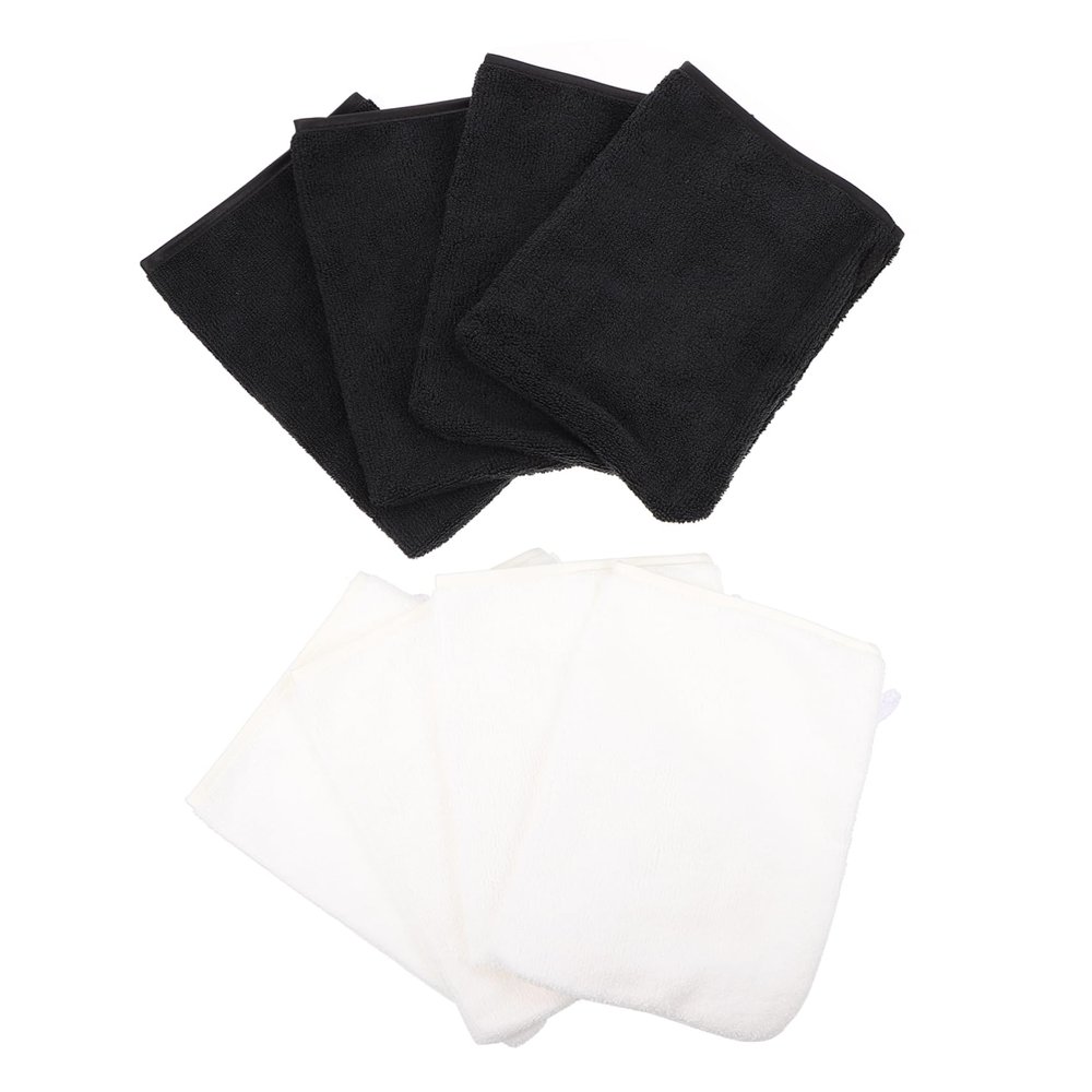 Healeved 8pcs Efficient Makeup Remover Gloves Kit Microfiber Face Eye Makeup Cleansing Gloves for Women