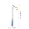 BELLIFFY 4pcs Portable Eyelash Brushes with Keychain Durable Makeup Applicators for Travel and Daily Use Long Design for Beginners and Professionals view 3