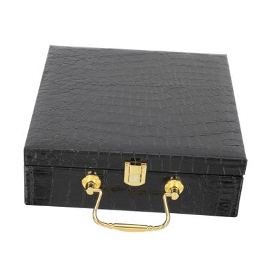 BCOATH Wooden Cigar Humidor Box Flipping Cover Portable Cigar Holder Case for Storage