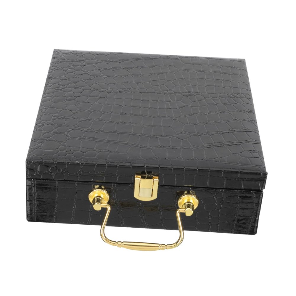 BCOATH Wooden Cigar Humidor Box Flipping Cover Portable Cigar Holder Case for Storage