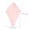 BELLIFFY 3pcs Quick Drying Hair Towels Button Soft Fleece Absorbent Caps for Women Lightweight Hair Drying Hats for Post-Bath Use view 2