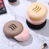 SOESFOUFU 2pcs Silicone Makeup Sponge Holder Case Lightweight Compact Storage for Beauty Sponges Travel-friendly Powder Puff Holder Khaki Color view 4