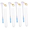 MUSISALY 4pcs Eyelash Brush Keychain for Mascara and Brow Grooming Beauty Tool for Travel Daily Use and Makeup Artists view 1