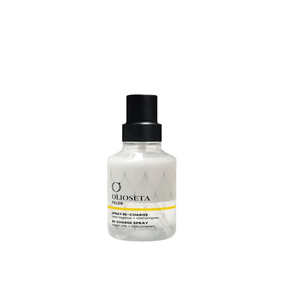Olioseta Filler Re-Charge 2 Phase Repair Anti Breakage Spray - Deep Protection and Restructuring for Thin and Damaged Hair, Color-Safe Formula, 150ml