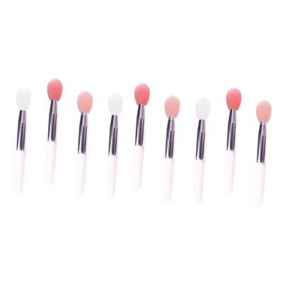 Gogogmee 9pcs Silicone Lip Brush Professional Makeup Applicator for Lipstick Soft Silicone Heads for Easy Cleaning Travel-friendly Design for Home and Salon Use