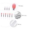 Gogogmee 9pcs Silicone Lip Brush Professional Makeup Applicator for Lipstick Soft Silicone Heads for Easy Cleaning Travel-friendly Design for Home and Salon Use view 3