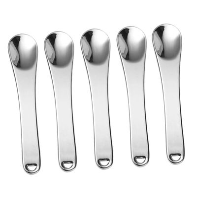 BCOATH 5pcs Mini Cosmetic Spatulas Skincare Makeup Eye Cream Applicator Spoons