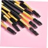 BELLIFFY 12pcs Double-ended Eyebrow Comb and Mascara Brush Set Spiral Eyelash and Brow Makeup Brushes Premium for Professional Salon Home Use Golden Finish view 4