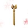 COLLBATH Wood Facial Roller Massager Ergonomic Eye and Nose Beauty Tool for Firming Skin Promote Blood Circulation Portable for Home Office Use view 1