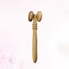 COLLBATH Wood Facial Roller Massager Ergonomic Eye and Nose Beauty Tool for Firming Skin Promote Blood Circulation Portable for Home Office Use view 4