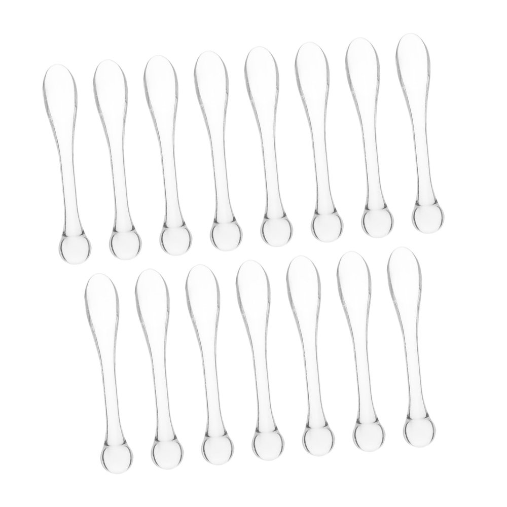 BELLIFFY 15pcs Face Cream Spoons Portable Cosmetic Spatulas for Skincare Lightweight and Easy to Clean Mixing Tools for Masks and Creams for Women