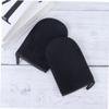 FOYTOKI Self Tanning Gloves Set Tanning Mitt for Lotion Application Soft Lint Easy to Curve Black 2 Pieces view 3