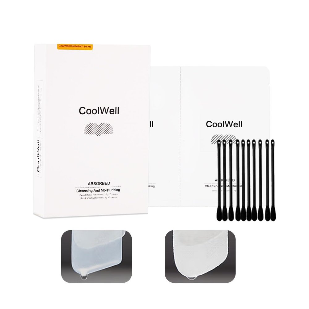 CoolWell Original lmported Blackhead Acne Removal Strips DeepCleaning Oil Control Nose StripsInstant Pore Unclogging PoreShrinking Refreshing Skin FeaturesC-Bond Technology(50 Count (Pack of 5))