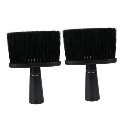 Healeved 2pcs Neck Hair Removal Brush Hairdressing Tool Soft Non-slip Handle for Barber Shops