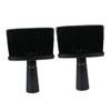 Healeved 2pcs Neck Hair Removal Brush Hairdressing Tool Soft Non-slip Handle for Barber Shops view 1