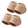 AUTSUPPL 2pairs Moisturizing Gel Heel Protectors of Elastic Socks for Cracked Heels Soft Cushioning for Dry Comfortable Half Design for Use view 1
