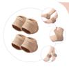 AUTSUPPL 2pairs Moisturizing Gel Heel Protectors of Elastic Socks for Cracked Heels Soft Cushioning for Dry Comfortable Half Design for Use view 3