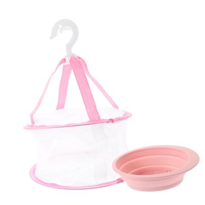 BELLIFFY Hanging Makeup Brush Cleaning Bowl Set 1 Set of Silicone Cleaning Pad Drying Net Makeup Brush Cleaner