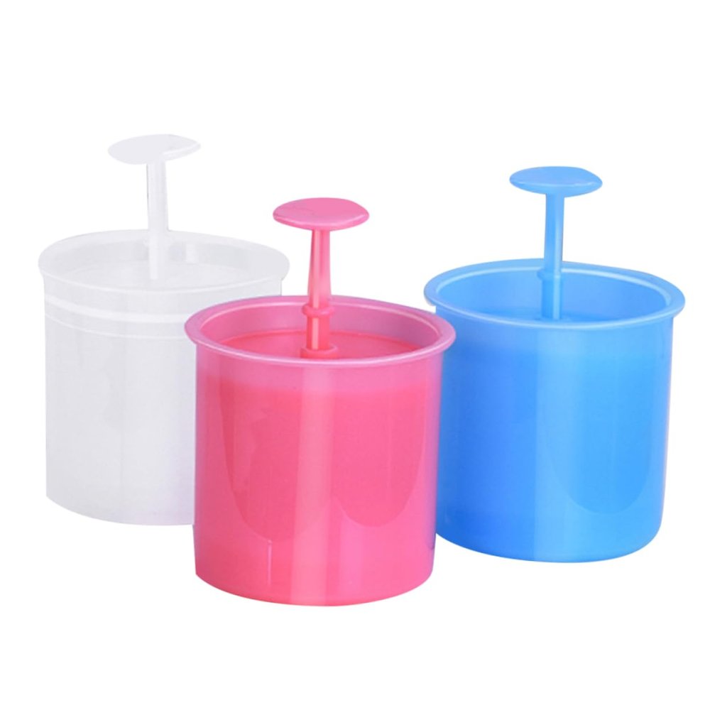 BELLIFFY 3pcs Portable Facial Bubbler Maker Random Color Foaming Cup for Body Wash Shampoo and Cleanser and Material for Easy Production